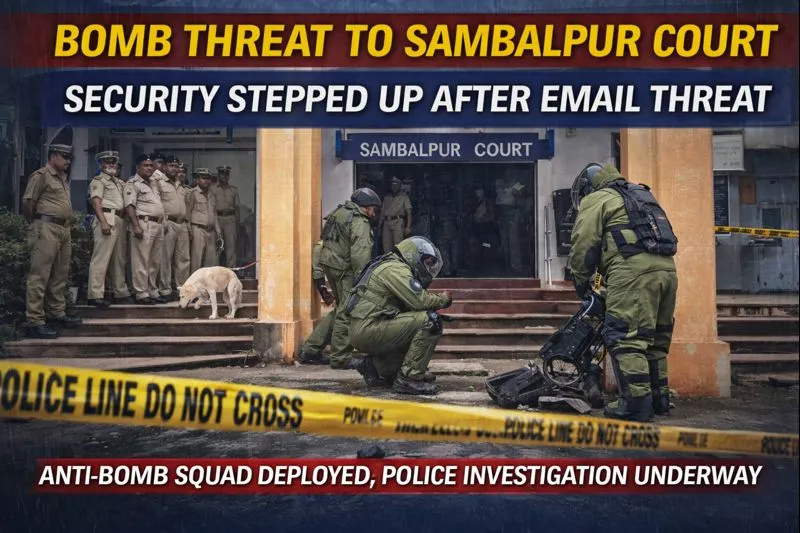 Bomb Threat Triggers High Alert at Sambalpur Court; Security Tightened Across Odisha
